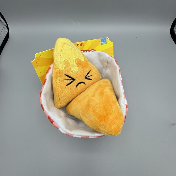Bark Box In Queso Emergency Small 0-20lbs Doy Plush Multi Part Toy NOS Squeakers - Picture 1 of 6